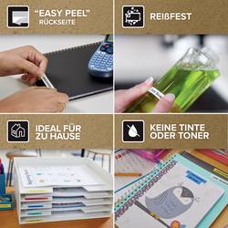 DYMO 91221 etikety plast Barva pásky: perlově bílá Barva písma: černá 12 mm 4 m S0721660