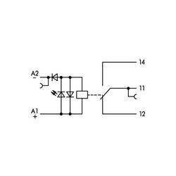 WAGO 859-303 reléová svorkovnice , 12 V/DC, 5 A, 1 přepínací kontakt, 1 ks