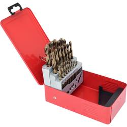 KS Tools 330.3613 HSS-G-Co 5 sada spirálových vrtáku do kovu 1 mm, 1.5 mm, 2 mm, 2.5 mm, 3 mm, 3.5 mm, 4 mm, 4.5 mm, 5 mm, 5.5 mm, 6 mm, 6.5 mm, 7 mm, 7.5 mm,