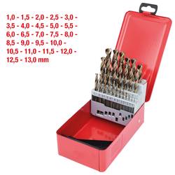 KS Tools 330.3613 HSS-G-Co 5 sada spirálových vrtáku do kovu 1 mm, 1.5 mm, 2 mm, 2.5 mm, 3 mm, 3.5 mm, 4 mm, 4.5 mm, 5 mm, 5.5 mm, 6 mm, 6.5 mm, 7 mm, 7.5 mm,