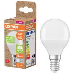 OSRAM HOMELIGHTING 4058075832060 LED Energetická třída (EEK2021) G (A - G) E14 kapkový tvar 3.3 W = 25 W neutrální bílá (Ø x v) 45 mm x 79 mm nestmívatelné 1 ks