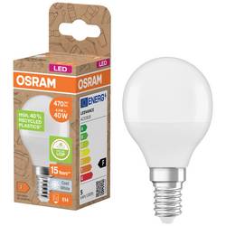 OSRAM HOMELIGHTING 4058075832107 LED Energetická třída (EEK2021) F (A - G) E14 kapkový tvar 4.9 W = 40 W neutrální bílá (Ø x v) 45 mm x 79 mm 1 ks