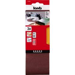 kwb 911415 sada brusného pásu Zrnitost 150 (d x š) 410 mm x 65 mm 3 ks