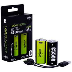 Verico LoopEnergy akumulátor malé mono C Li-Ion 3700 mAh 1.5 V 2 ks