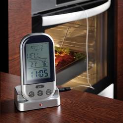 Techno Line WS 1050 grilovací teploměr s alarmem, meřící teplotu jádře potravin zobrazení ve °C/°F, drůbeží, jehněčí, krůtí, hovězí, vepřové, burger