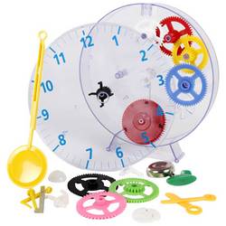Techno Line Model kids clock mechanické nástěnné hodiny - naučná stavebnice 20 cm x 35 mm transparentní