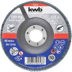 kwb 795728 CUT-FIX® brusný moop, lamelový talíř, kovové zpracování, ø 125 mm Průměr 125 mm