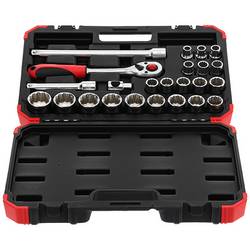 Gedore RED R69013024 3300056 12-hranný sada nástavců pro nástrčný klíč 24dílná 1/2