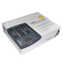 AccuPower IQ338XL nabíječka akumulátorů NiCd, NiMH, Li-Ion 10340 , 10350 , 10440, 10500 , 12500 , 12650 , 13500 , 13650 , 14500, 14650 , 16340, 16650, 17335 ,