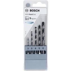 Bosch Accessories 2607002824 PointTeQ HSS sada spirálových vrtáku do kovu 5dílná 2 mm, 3 mm, 4 mm, 5 mm, 6 mm DIN 338 šestihran 1 ks