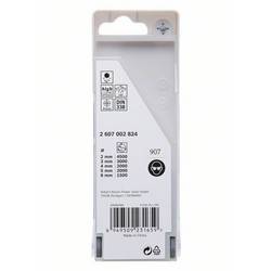 Bosch Accessories 2607002824 PointTeQ HSS sada spirálových vrtáku do kovu 5dílná 2 mm, 3 mm, 4 mm, 5 mm, 6 mm DIN 338 šestihran 1 ks