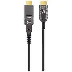 Manhattan HDMI kabel Zástrčka HDMI-A, Zástrčka HDMI Micro-D 70 m černá 355544 4K UHD HDMI kabel
