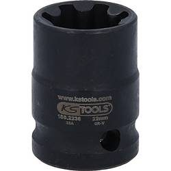 KS Tools 150.2236 1/2“ speciální nástrčný klíč pro brzdové třmeny, AS 22