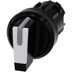 Siemens 3SU10022BL600AA0 3SU1002-2BL60-0AA0 kloubový spínač plastový přední prstenec otočný přepínač černá, bílá 2 x 45 ° 1 ks