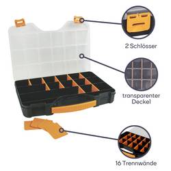 Velleman OMR18 krabička na malé součástky (d x š x v) 415 x 286 x 61 mm přihrádek: 18 Box Obsah 1 ks