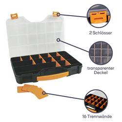 Velleman OMR13 krabička na malé součástky (d x š x v) 326 x 257 x 48 mm přihrádek: 18 Box Obsah 1 ks