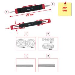 Nástroj pro odblokování kulatých konektorů 1,5 / 3,5 mm KS Tools 154.0013