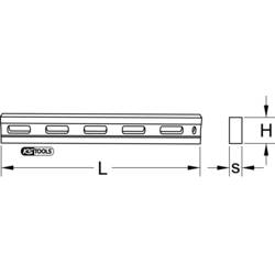 KS Tools 152.1090 Přesné ploché pravítko, 600 mm