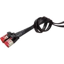 LogiLink CF2083S RJ45 síťové kabely, propojovací kabely CAT 6 U/FTP 7.50 m černá pozlacené kontakty 1 ks