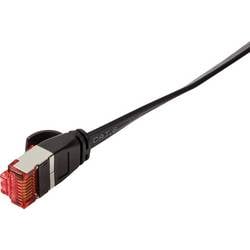 LogiLink CF2053S RJ45 síťové kabely, propojovací kabely CAT 6 U/FTP 2.00 m černá pozlacené kontakty 1 ks