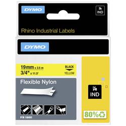 etikety DYMO IND RHINO 18491 Nylon Barva pásky: žlutá Barva písma:černá 19 mm 3.5 m