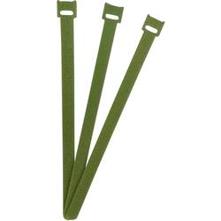 FASTECH® kabelový manažer na suchý zip ke spojování háčková a flaušová část (d x š) 250 mm x 13 mm zelená 100 ks