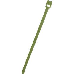 FASTECH® kabelový manažer na suchý zip ke spojování háčková a flaušová část (d x š) 200 mm x 7 mm zelená 100 ks