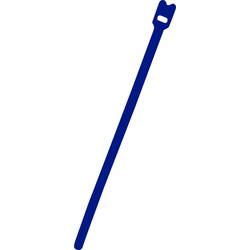 FASTECH® kabelový manažer na suchý zip ke spojování háčková a flaušová část (d x š) 200 mm x 7 mm modrá 100 ks