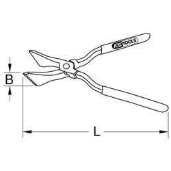 KS Tools 222.1601 klempířské falcovací kleště 280 mm 1 ks