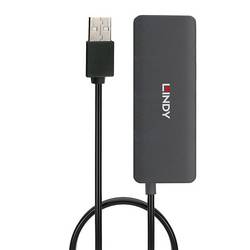LINDY 42986 USB Hub 4 porty USB-A USB 2.0 480 MBit/s černá 42986