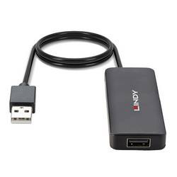 LINDY 42986 USB Hub 4 porty USB-A USB 2.0 480 MBit/s černá 42986