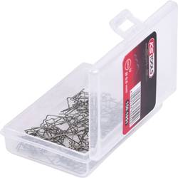 KS Tools 150.1051 Opravářské svorky ve tvaru u Ø 0,6 mm, 100 kusů