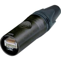 Neutrik NE8MX6-B RJ 45 Zástrčka EtherCon NE8MX6-B zástrčka, rovná počet pólů: 8P8C Počet pólů 8P8C černá 1 ks