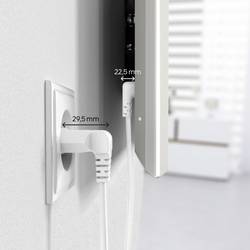 Hama 00223283 napájecí síťový kabel bílá 3 m