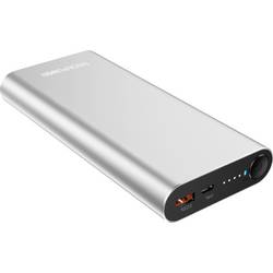 RealPower PB-20000 powerbanka Li-Pol, 20000 mAh, stříbrná, Indikátor stavu