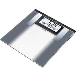Sanitas SBG 21 váha s diagnostikou tělesných parametrů 764.35 digitální Max. váživost=180 kg šedá, sklo