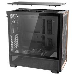 Antec FLUX midi tower PC skříň černá, dřevo