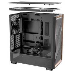 Antec FLUX midi tower PC skříň černá, dřevo