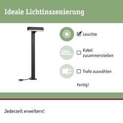 Paulmann Poller ITO horizontal 94546 Osvětlovací systém Plug&Shine LED zahradní reflektor LED 6 W teplá bílá antracitová