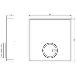 Deko Light DMX Wandcontroller Touch 16CH Pro Nástěnné ovládání 86 mm 86 mm 15.3 mm