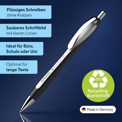 Schneider Schreibgeräte Slider Rave weiß-schwarz Mine XB blau 132549 kuličkové pero 0.7 mm Barva písma: modrá 1 ks