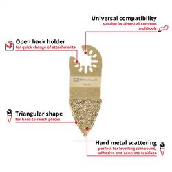 Einhell 708073 Fingerraspel HM, 34mm chrom-vanadová ocel, HCS rašple 34 mm 1 ks