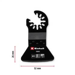 Einhell 708002 Schaber HCS, Starr 52mm chrom-vanadová ocel, HCS škrabka 52 mm 1 ks