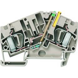 Z-series, Test-disconnect terminal, Rated cross-section: 6 mm², Tension clamp connection, PA 66/6, Beige, Direct mounting ZTR 6-2 E / 230V UC 8817930000
