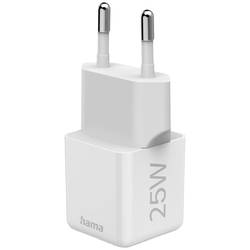 Hama USB nabíječka, USB Power Delivery (USB-PD) , 1x USB-C®, 25.00 W, Dodávka energie, bílá
