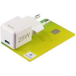 Hama USB nabíječka, USB Power Delivery (USB-PD) , 1x USB-C®, 25.00 W, Dodávka energie, bílá