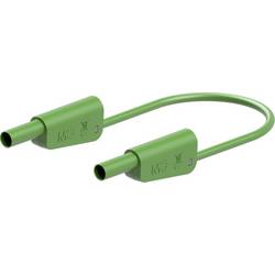 Stäubli SLK-4N-S25 měřicí kabel lamelová zástrčka 4 mm lamelová zástrčka 4 mm 50 cm zelená 1 ks