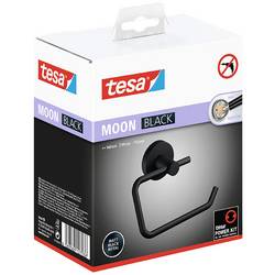 tesa MOON BLACK držák toaletního papíru lepidlo kov