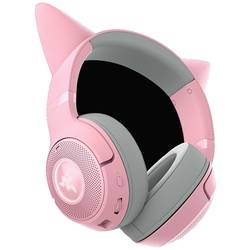 RAZER Kraken Kitty BT V2 sluchátka uzavřená (Over Ear) Bluetooth® stereo Quarz, růžová Redukce šumu mikrofonu regulace hlasitosti Gaming