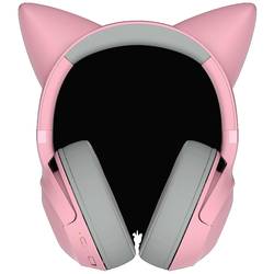 RAZER Kraken Kitty BT V2 sluchátka uzavřená (Over Ear) Bluetooth® stereo Quarz, růžová Redukce šumu mikrofonu regulace hlasitosti Gaming